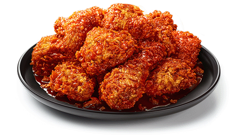 Hot spicy Korean fried chicken